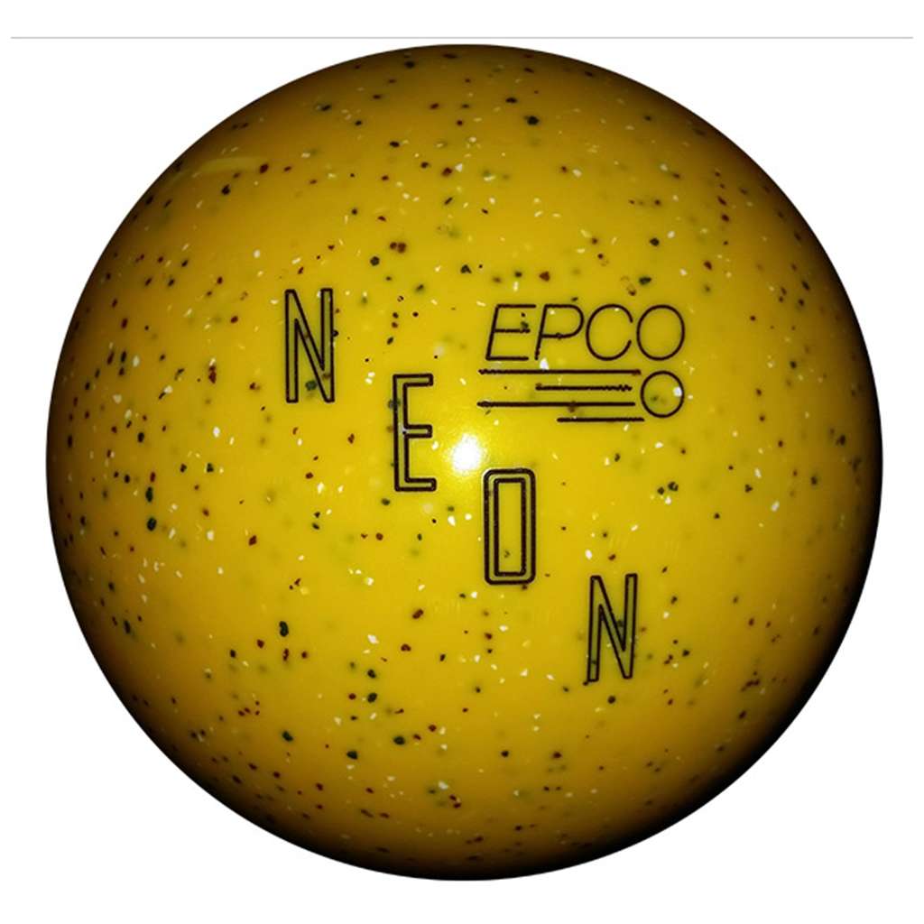 Duckpin EPCO Neon Speckled Bowling Ball 4 3/4"- Yellow