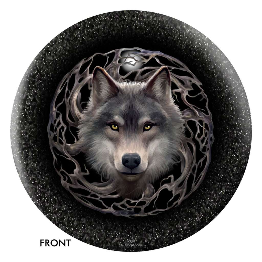 Anne Stokes Wolves/Night Forest Bowling Ball