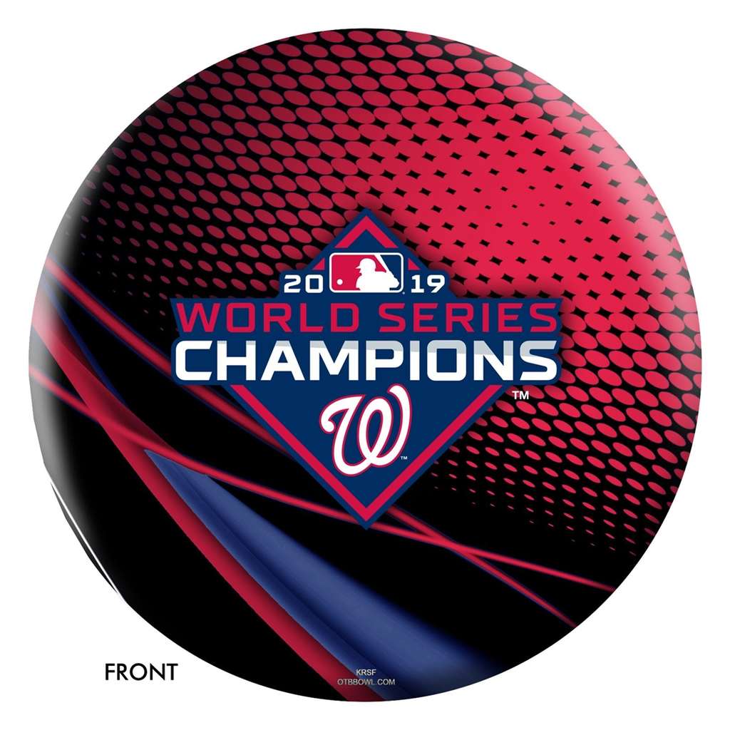2019 MLB World Series Champions - Washington Nationals Bowling Ball - Red