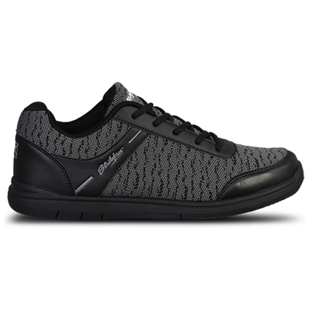 KR Strikeforce Men's Flyer Mesh Wide Width Bowling Shoes - Black/Steel