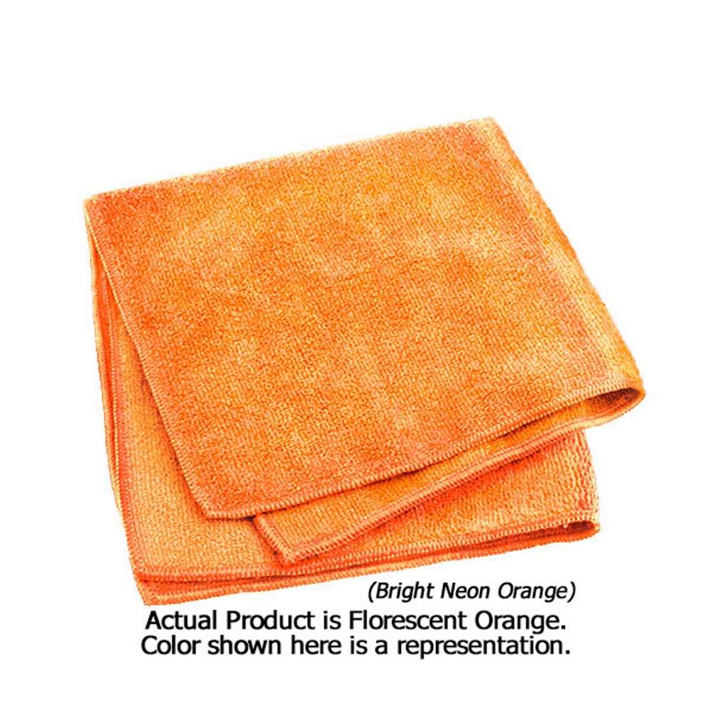 Classic Economy Microfiber Towel 16x16" - Orange