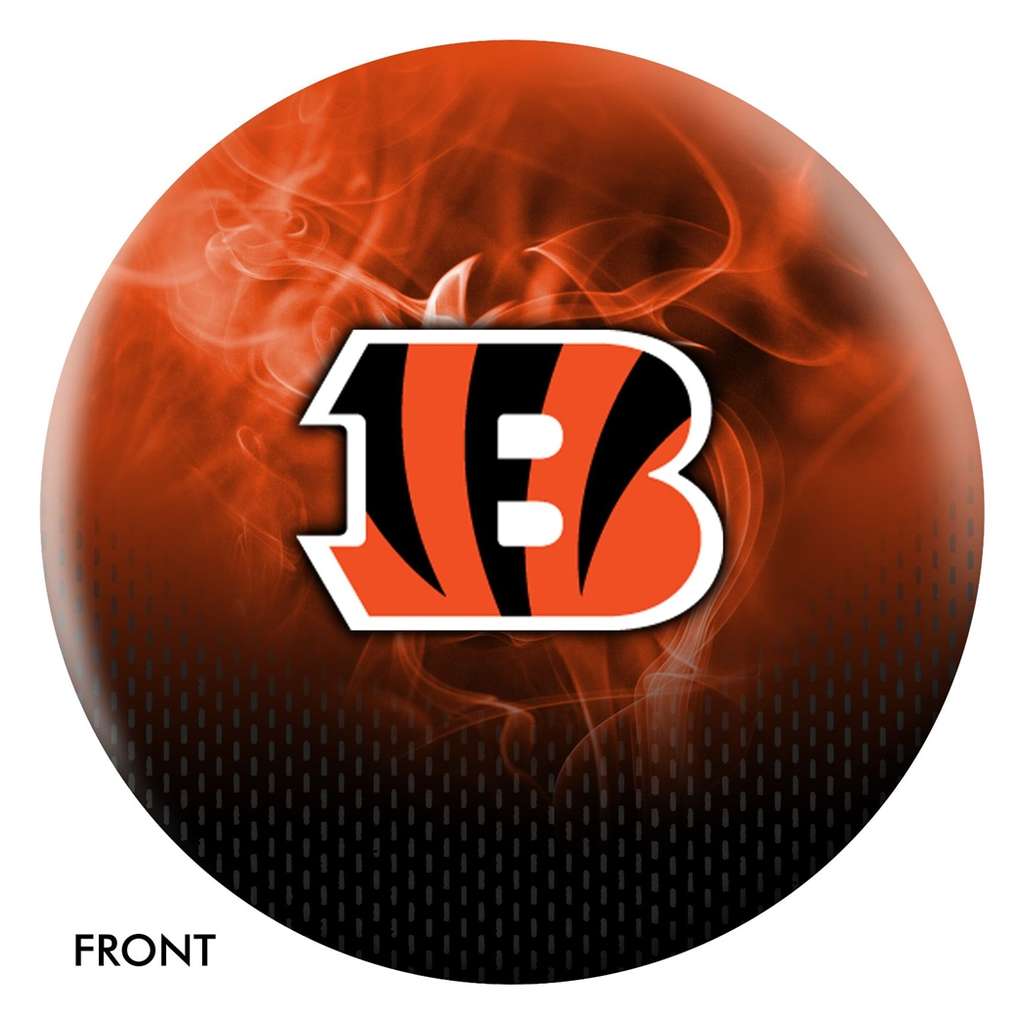 Cincinnati Bengals NFL On Fire Bowling Ball 