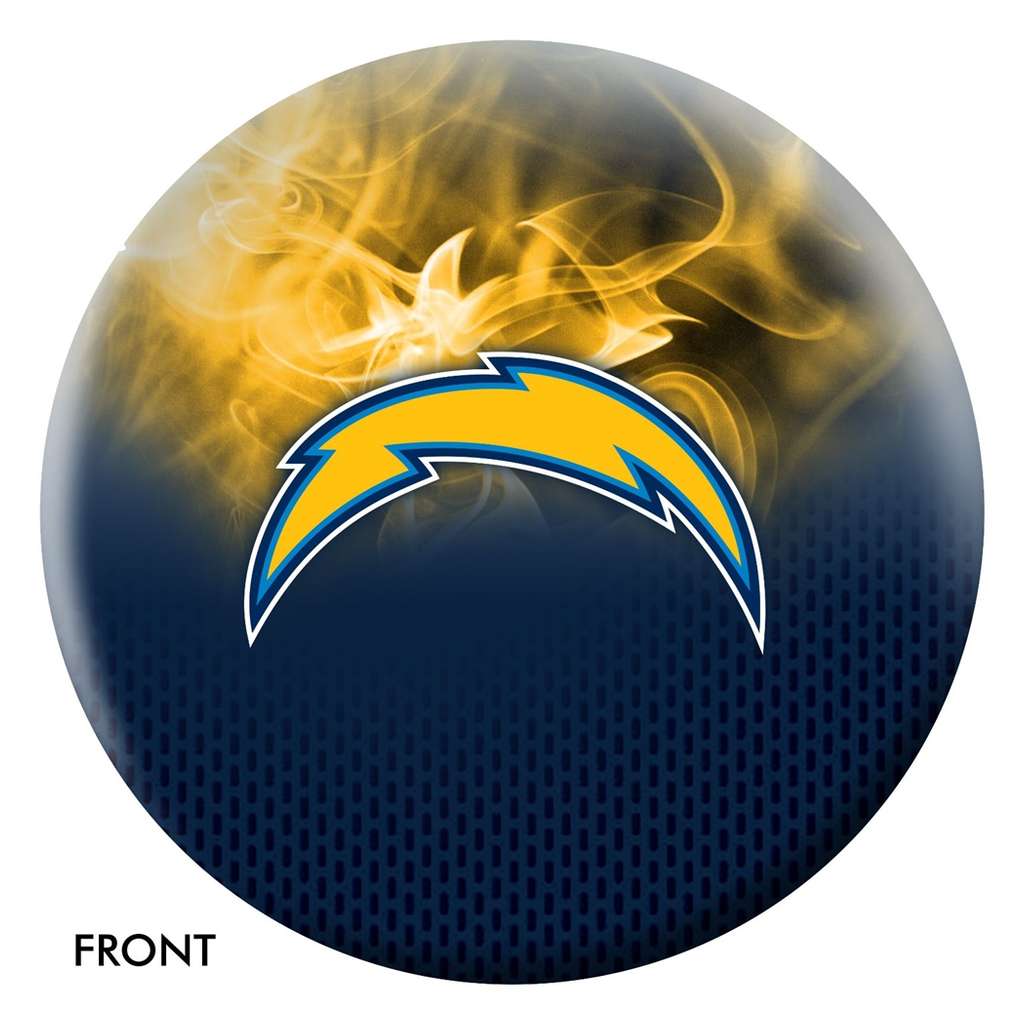 Los Angeles Chargers NFL On Fire Bowling Ball 