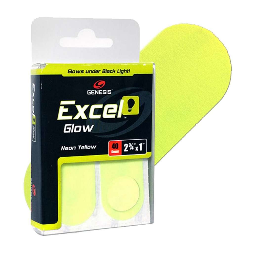 Genesis Excel Glow Performance Tape Neon Yellow - 10 Pieces
