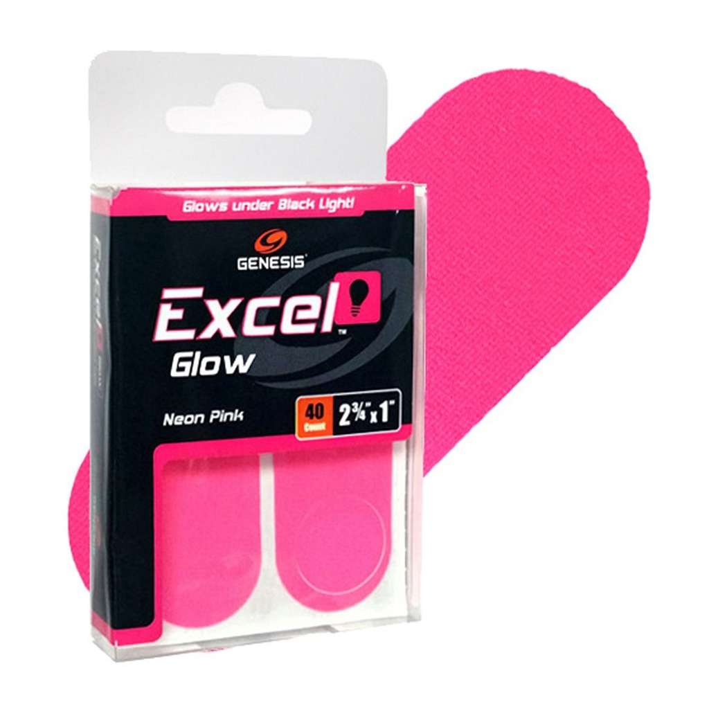 Genesis Excel Glow Performance Tape Neon Pink - 40 Pieces