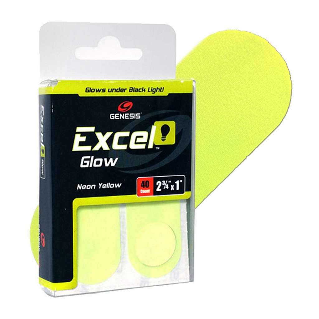 Genesis Excel Glow Performance Tape Neon Yellow - 40 Pieces