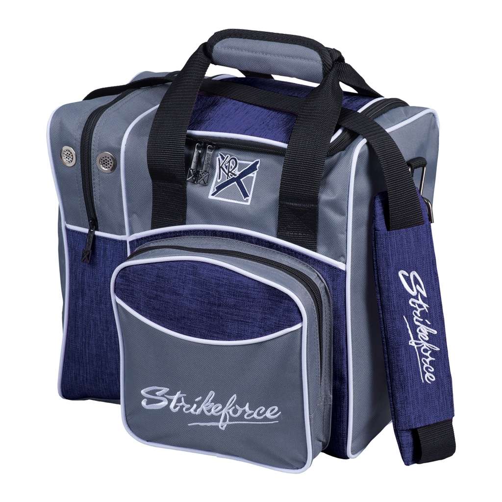 KR Strikeforce Flexx Single Bowling Bag- Grey/Navy