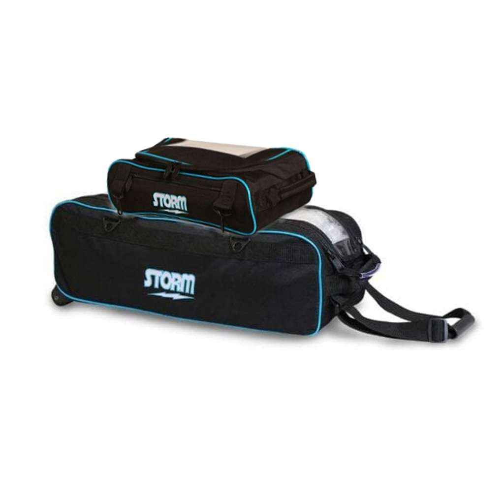 Storm Tournament 3 Ball Deluxe Tote Roller- Black/Blue