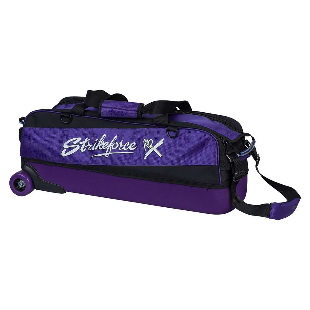 KR Strikeforce Fast Slim Triple Bowling Bag- Purple