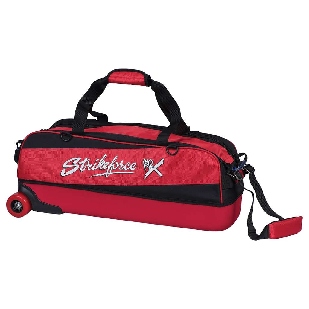 KR Strikeforce Fast Slim Triple Bowling Bag- Red