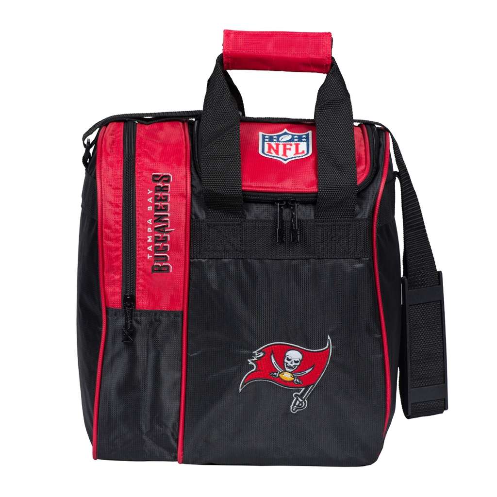 NFL Tampa Bay Buccaneers Single Bowling Ball Tote Bag- Red/Black