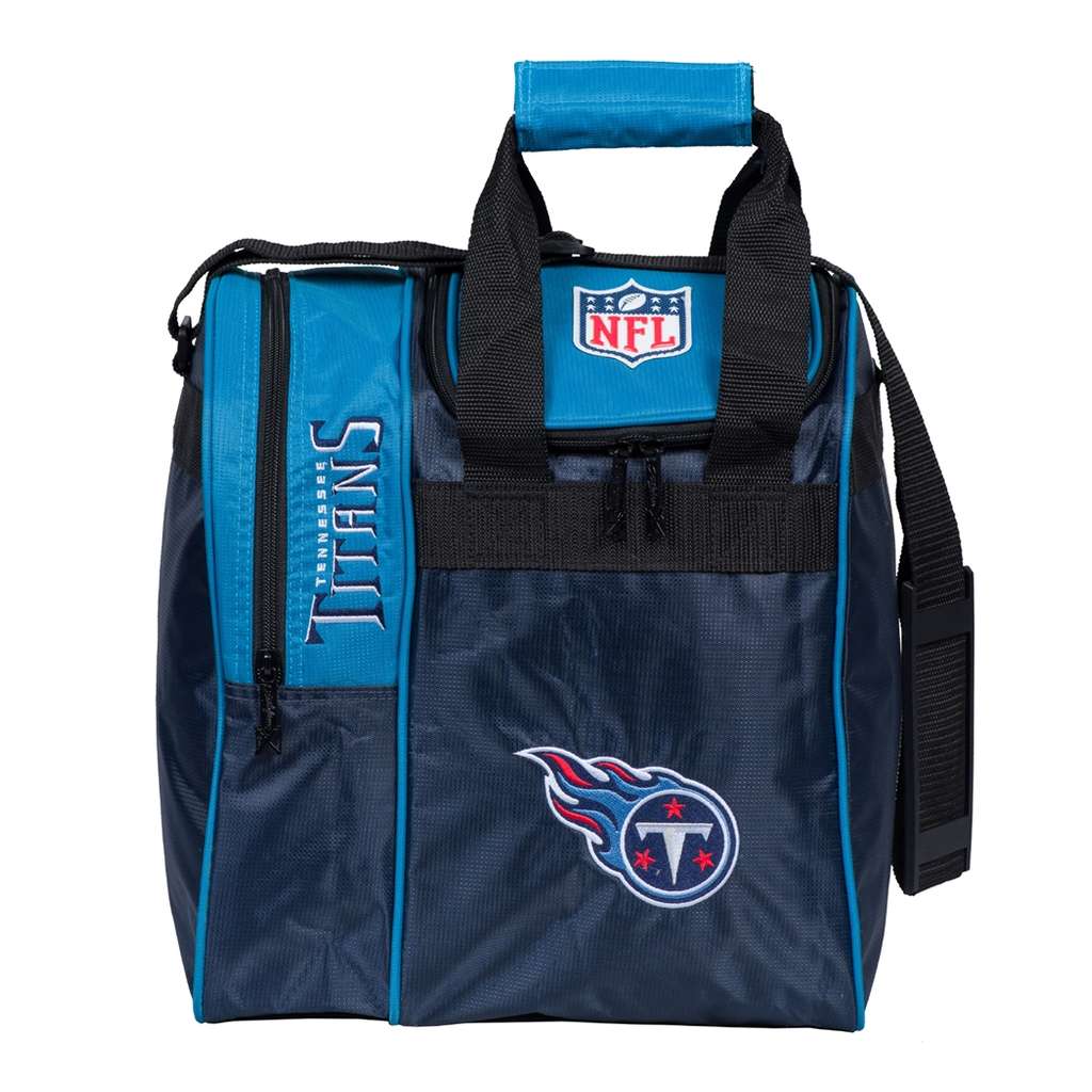 NFL Tennessee Titans Single Bowling Ball Tote Bag- Blue/Navy