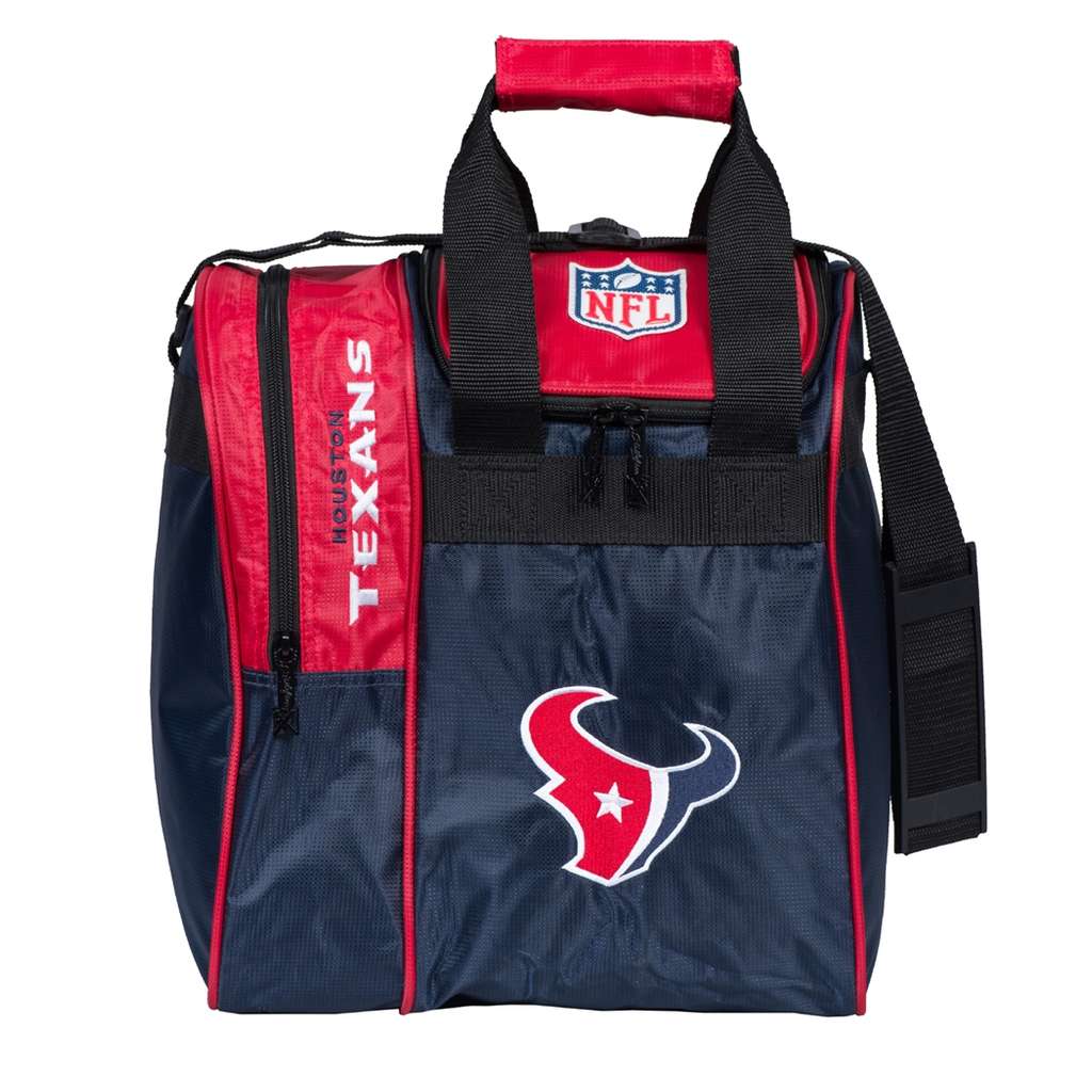 NFL Houston Texans Single Bowling Ball Tote Bag- Navy/Red