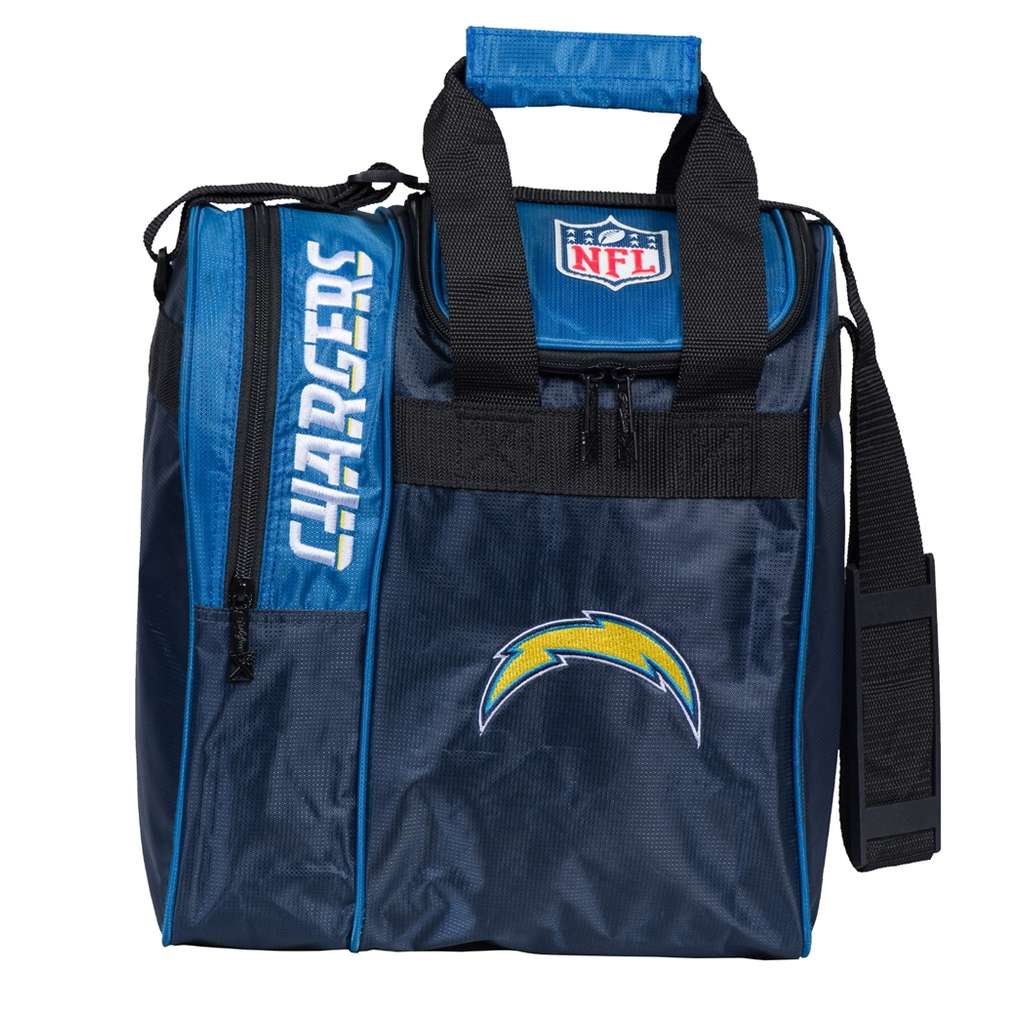 NFL Los Angeles Chargers Single Bowling Ball Tote Bag- Blue/Navy