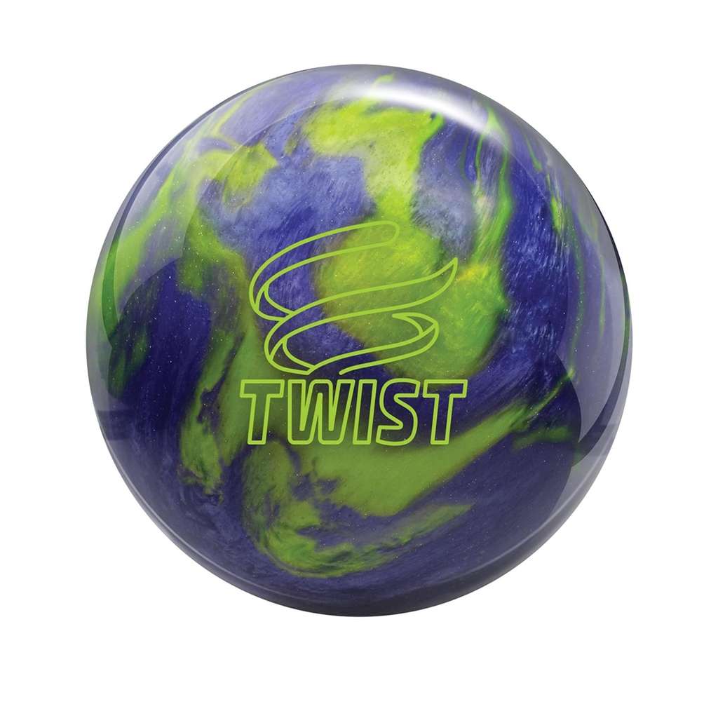 Brunswick Twist Reactive PRE-DRILLED Bowling Ball - Lavender/Lime