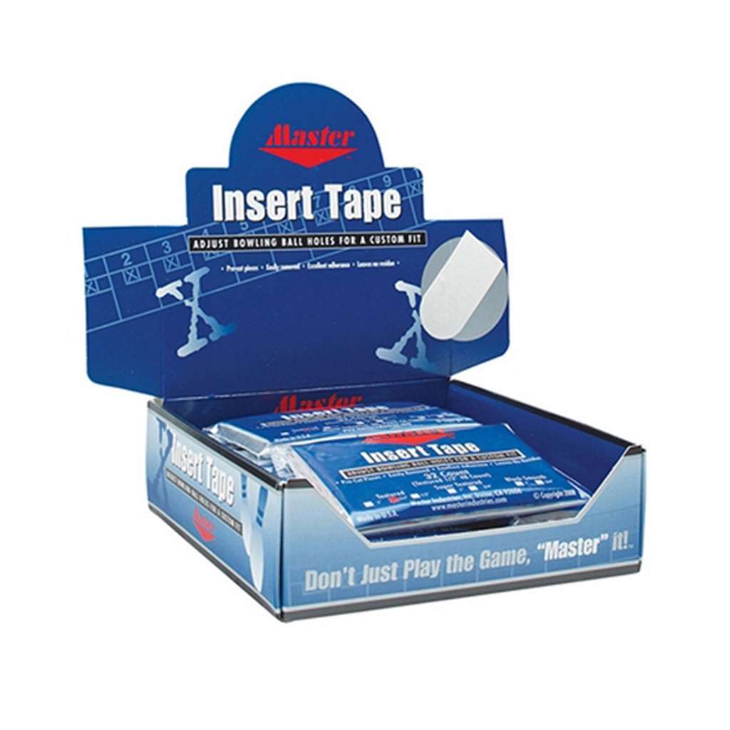 Insert Tape by Master- 1/2" White Textured Box of 24