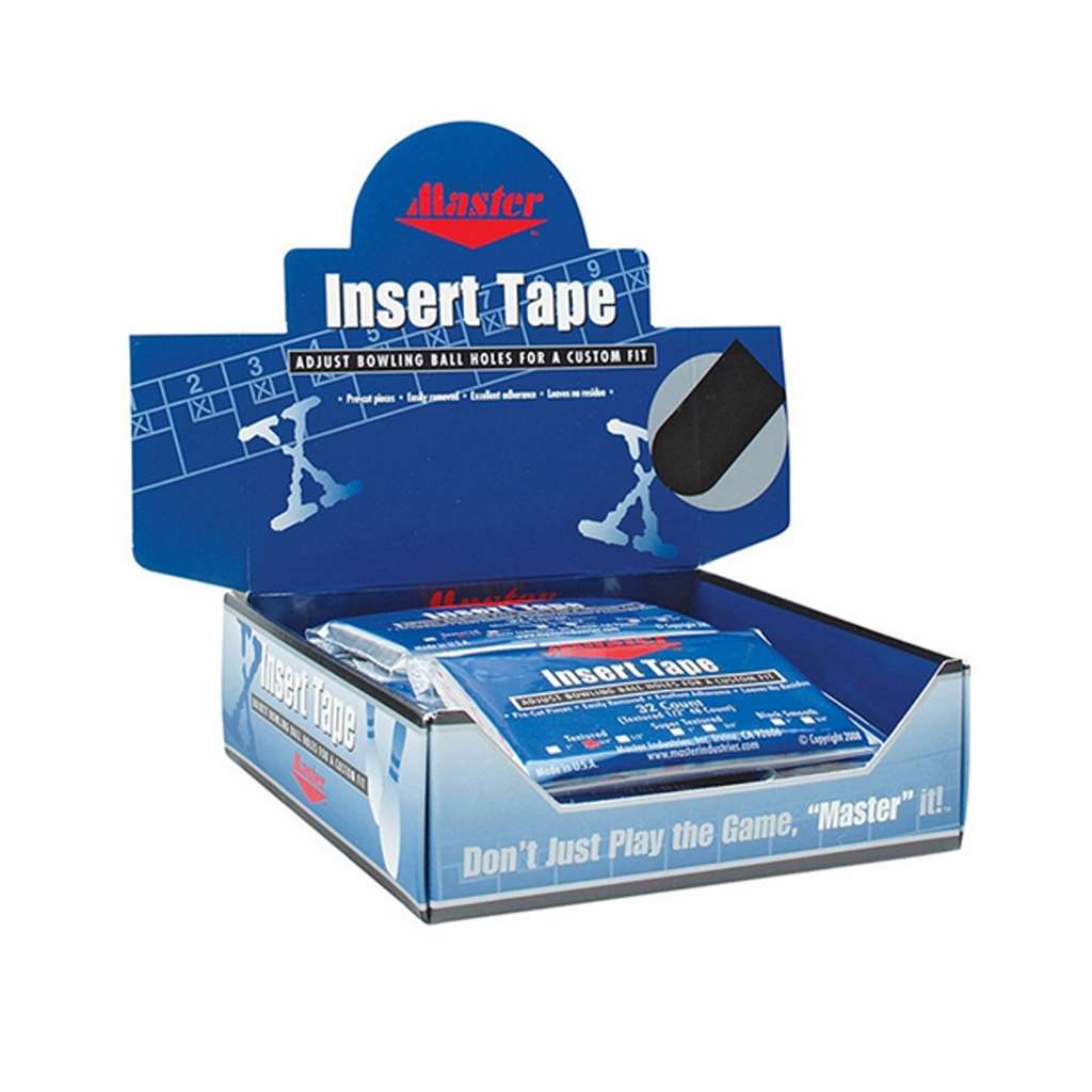 Insert Tape by Master- 1" Black Super Textured Box of 24