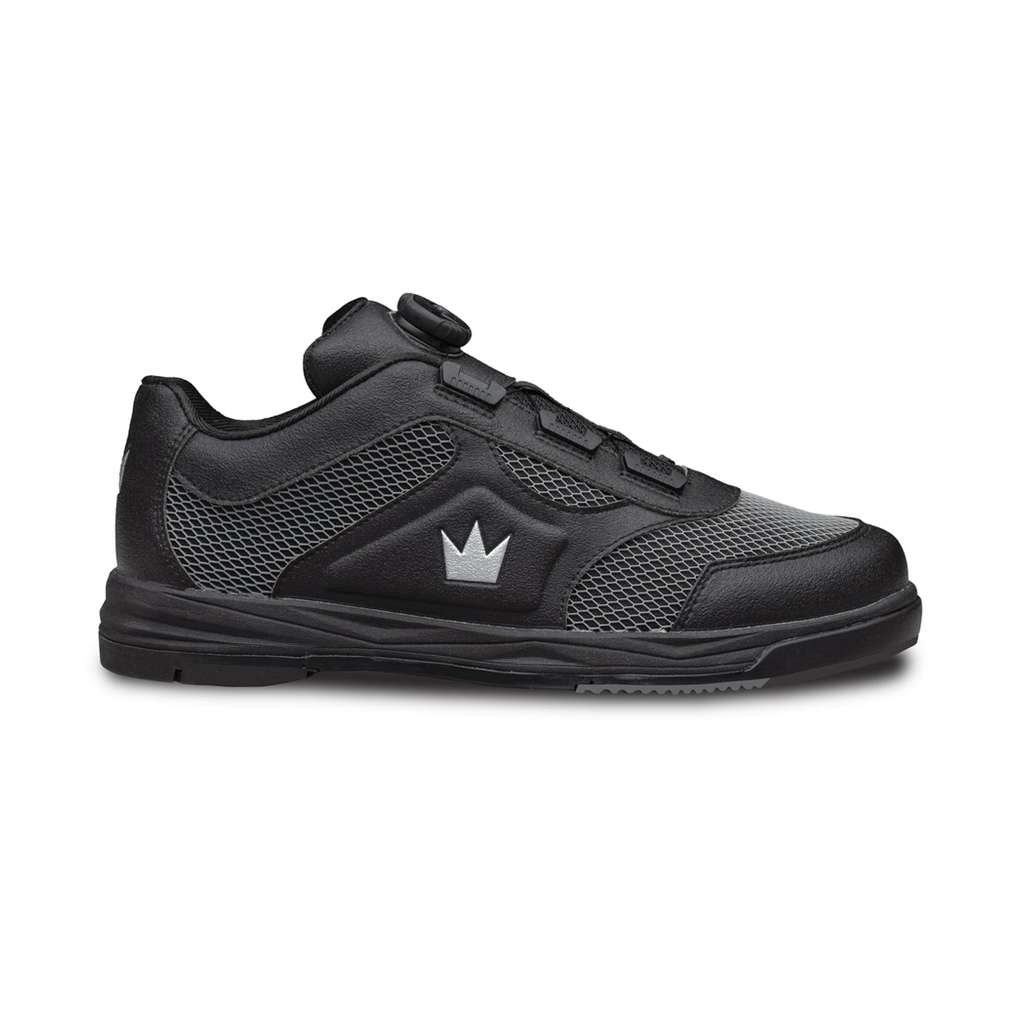 Brunswick Mens Fury Right Hand WIDE Bowling Shoes- Black