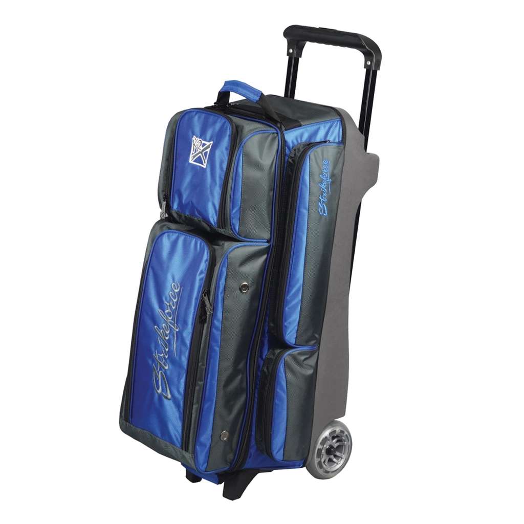 KR Konvoy Triple Roller Bowling Bag- Royal/Smoke