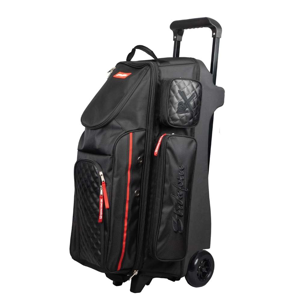 KR Diamond Triple Roller Bowling Bag - Black