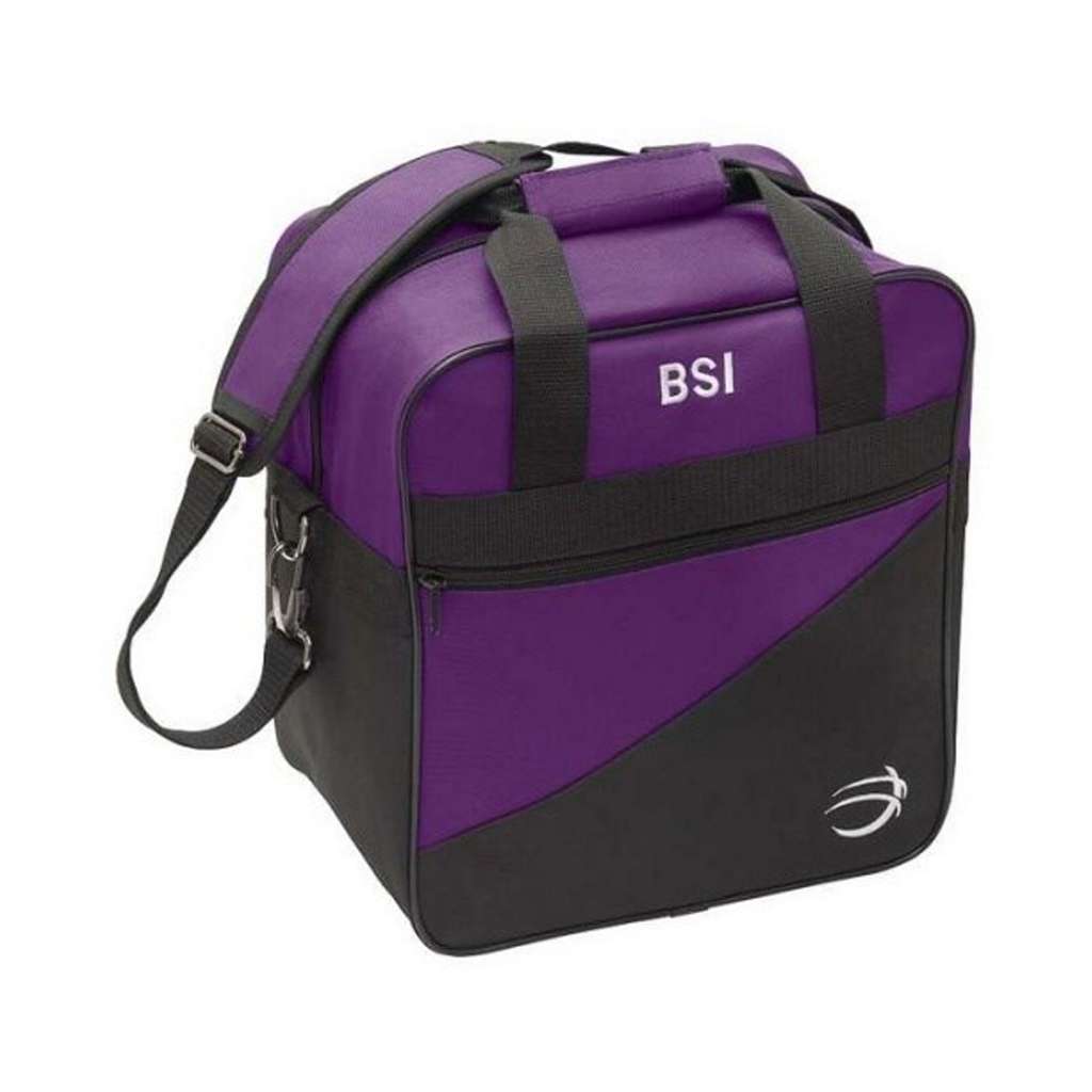 BSI Solar III Single Ball Bowling Bag - Black/Purple