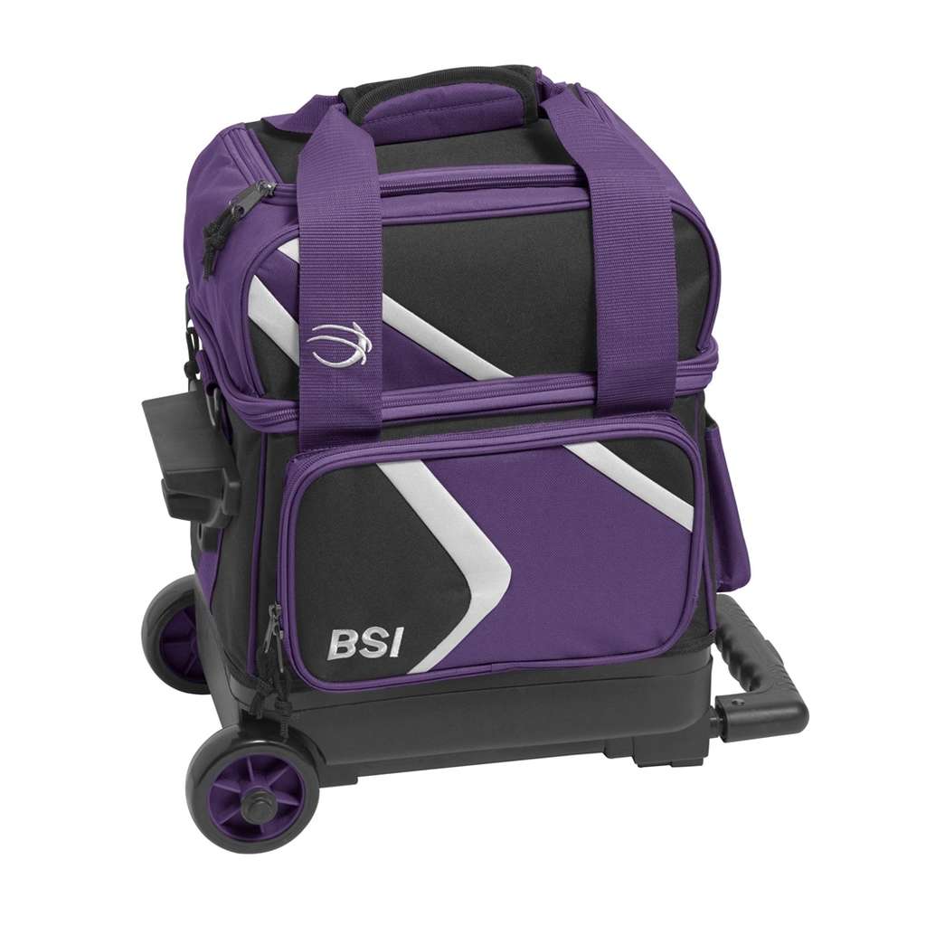 BSI Dash Single Roller Bowling Bag - Black/Purple/White