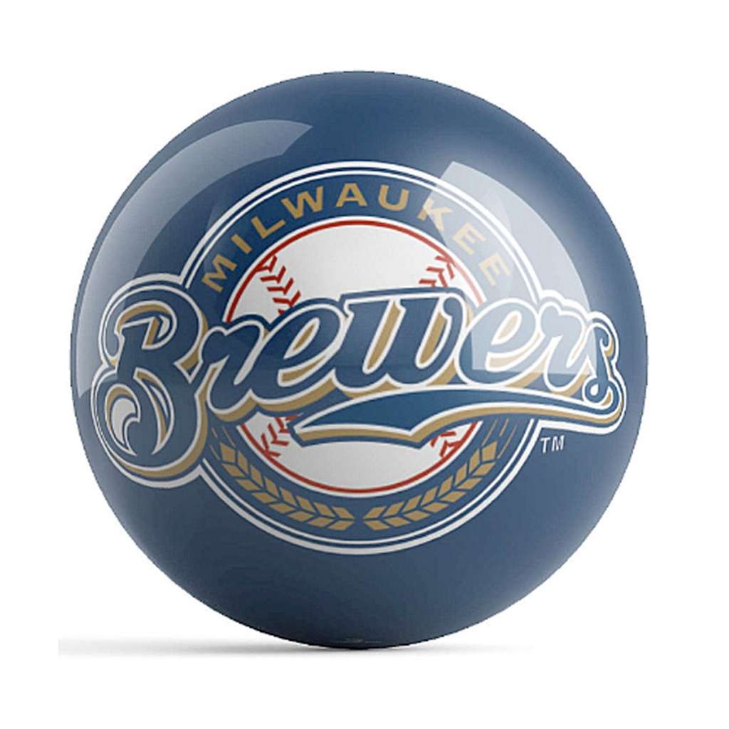 MLB Logo Bowling Ball -Milwaukee Brewers