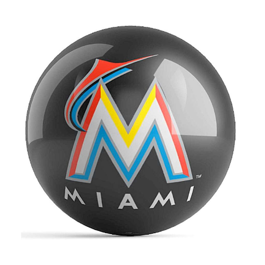 MLB Logo Bowling Ball - Miami Marlins