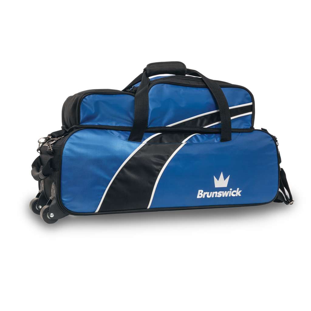 Brunswick Edge Triple Tote with Shoe Pouch Blue