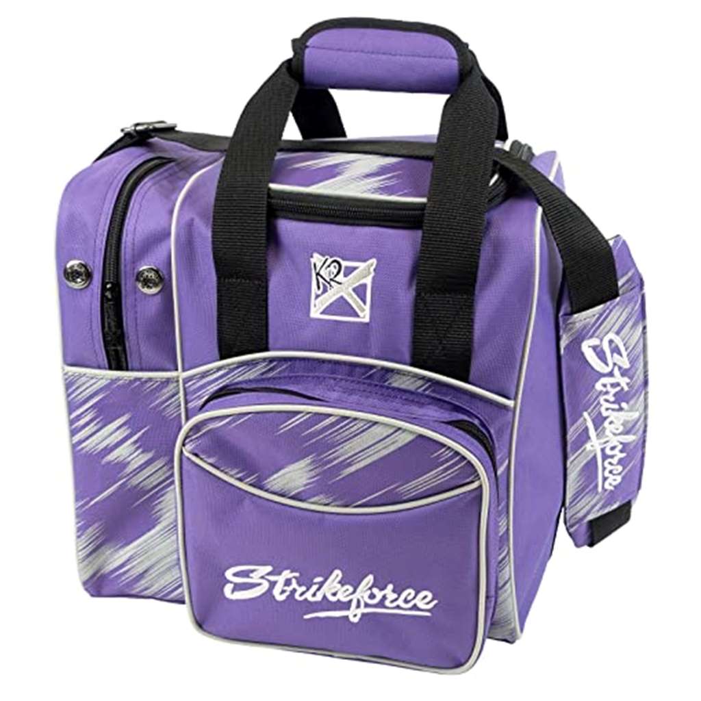 KR Strikeforce Flexx Single Bowling Bag - Purple/Silver Scratch