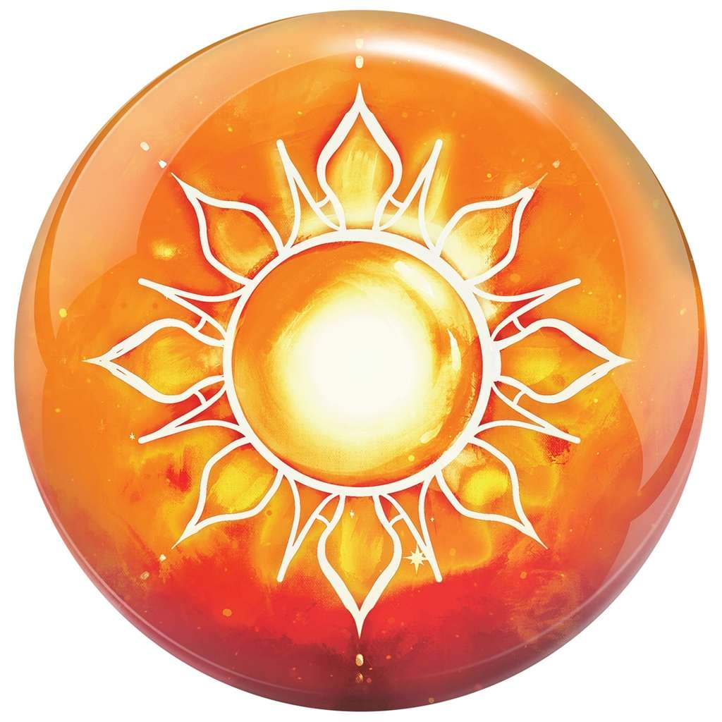 Brunswick Sun and Moon Viz-A-Ball Bowling Ball