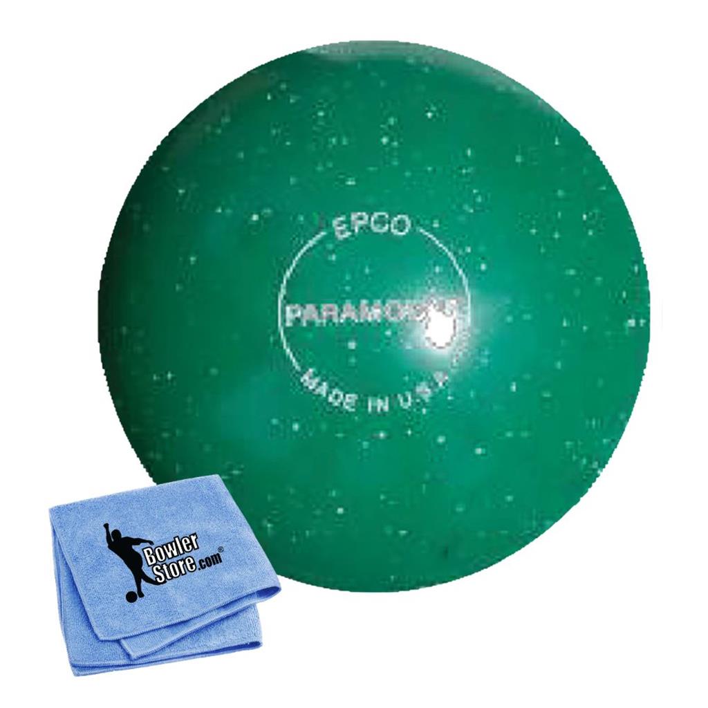 EPCO Candlepin Bowling Ball- Paramount Speckled - Green (4 1/2 inch- 2lbs.6oz.) 1 Ball
