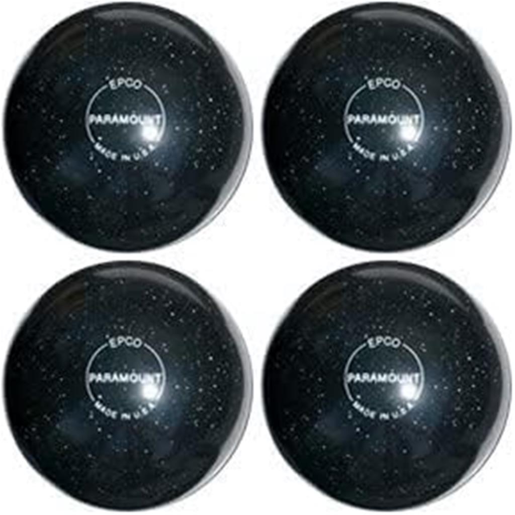 EPCO Candlepin Bowling Balls - Paramount Speckled - Black (4 1/2 inch- 2lbs. 6oz.) 4 Balls