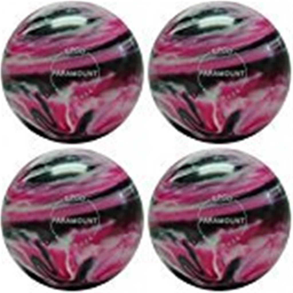 EPCO Candlepin Bowling Ball- Marbleized - Magenta, Black & White (4 1/2 inch- 2lbs. 7oz.) 4 Balls
