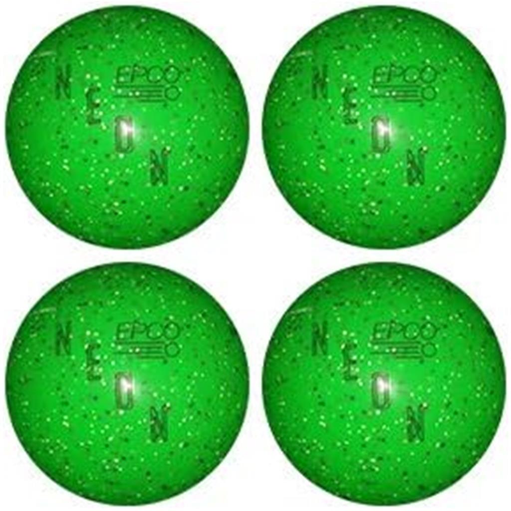 EPCO Candlepin Bowling Balls - Neon Speckled - Green (4 1/2 inch- 2lbs. 6oz.) 4 Balls