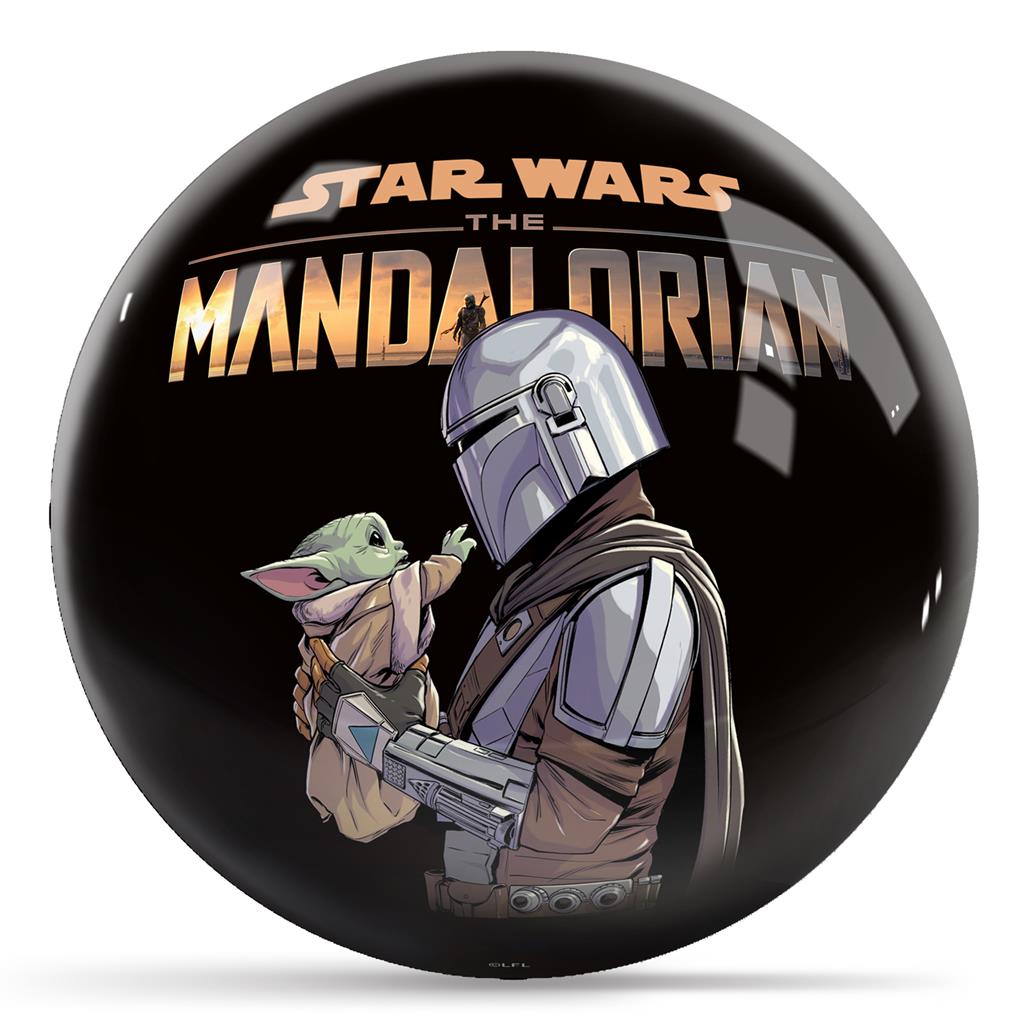 OTB Star Wars Mandalorian Grogu and Mando Bowling Ball