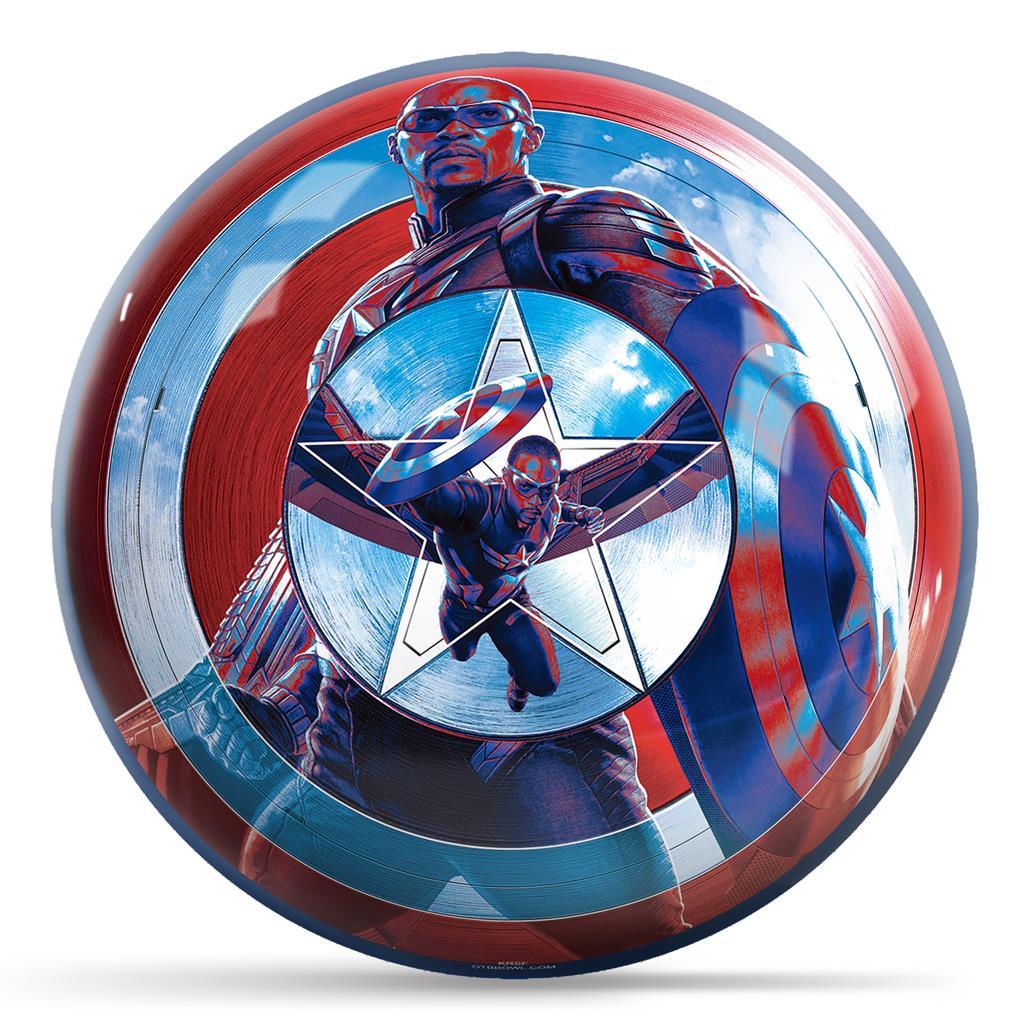 OTB Marvel Avengers Captain America Sam Wilson Shield Bowling Ball