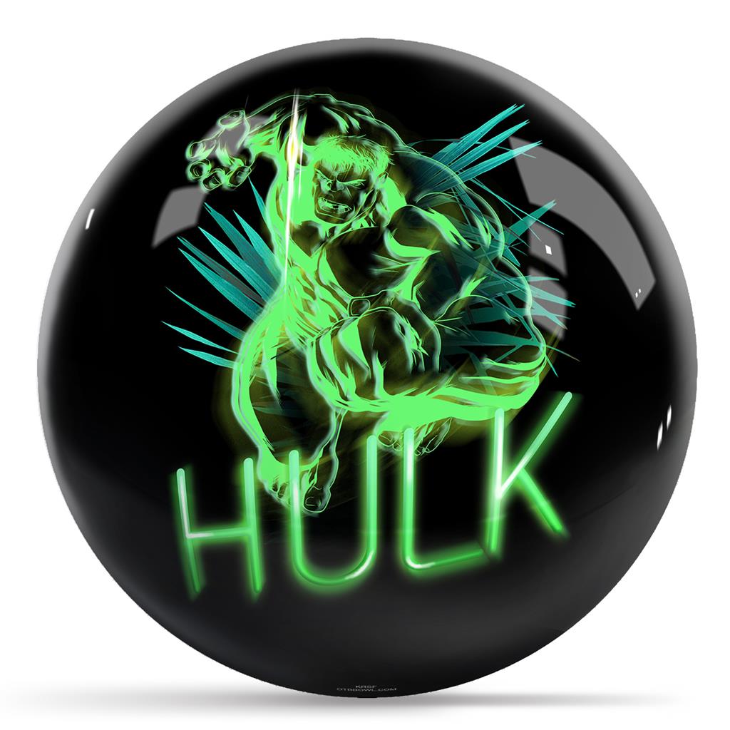 OTB Marvel Neon Hulk Bowling Ball