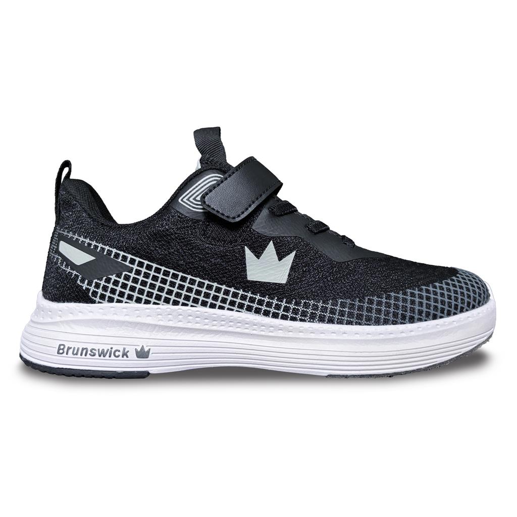 Brunswick Strike Zone Youth Bowling Shoes - Black/Grey