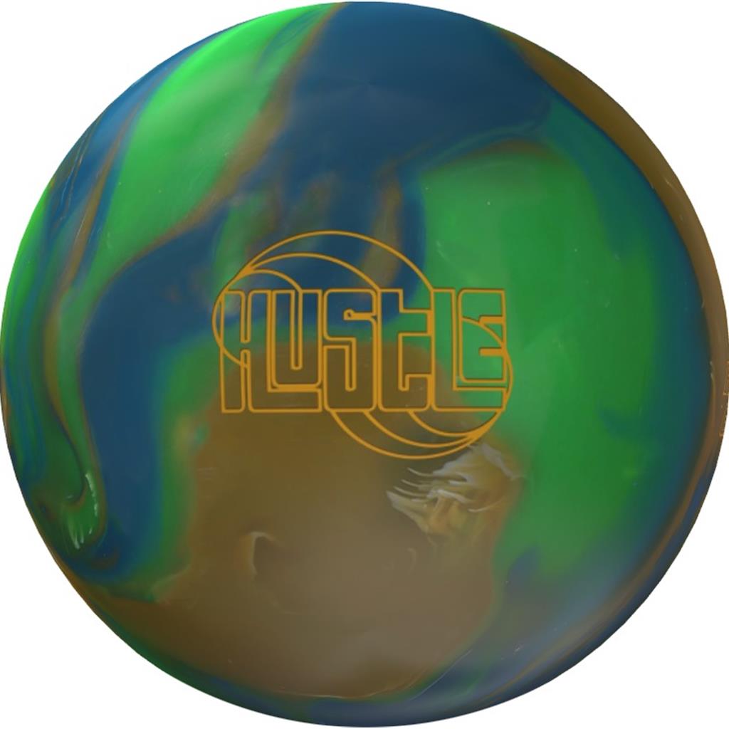 Roto Grip PRE-DRILLED Hustle Earth Bowling Ball - Sea/Greenery/Dirt (This item includes a free Bowlerstore Rubber Shammy- Colors will vary for the shammy)