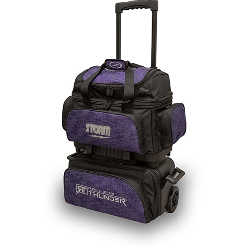 Storm 4 Ball Rolling Thunder Bowling Bag- Abstract Purple/Black
