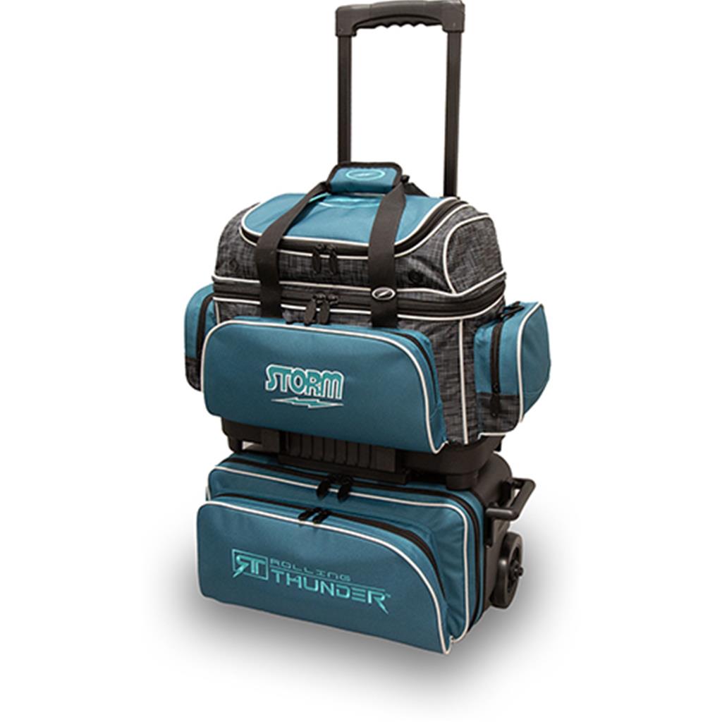 Storm 4 Ball Rolling Thunder Bowling Bag- Steel Blue/Black
