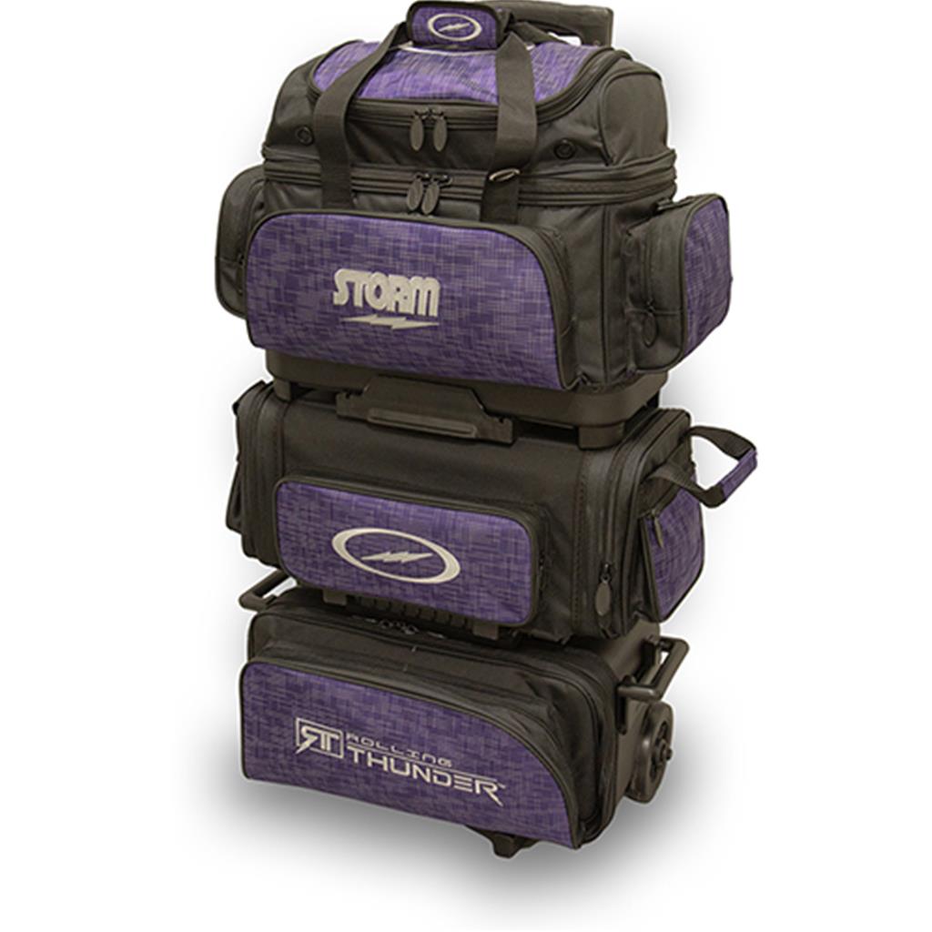 Storm 6 Ball Rolling Thunder Bowling Bag- Abstract Purple/Black