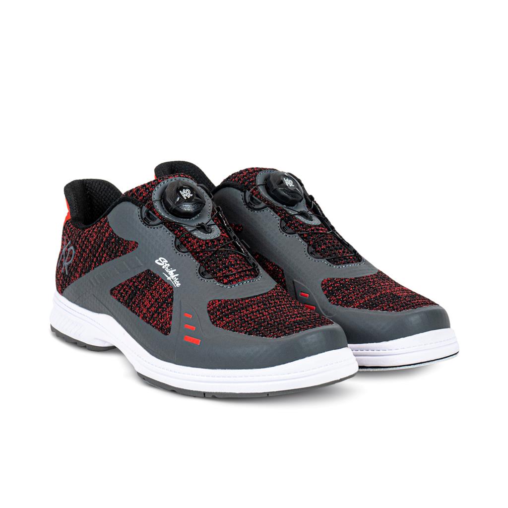 KR Strikeforce Men's Jet FT Right Hand Bowling Shoe - Black/Red/Grey