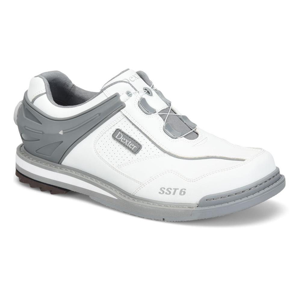 Dexter Mens SST 6 Hybrid BOA Bowling Shoes Right Hand - White/Grey