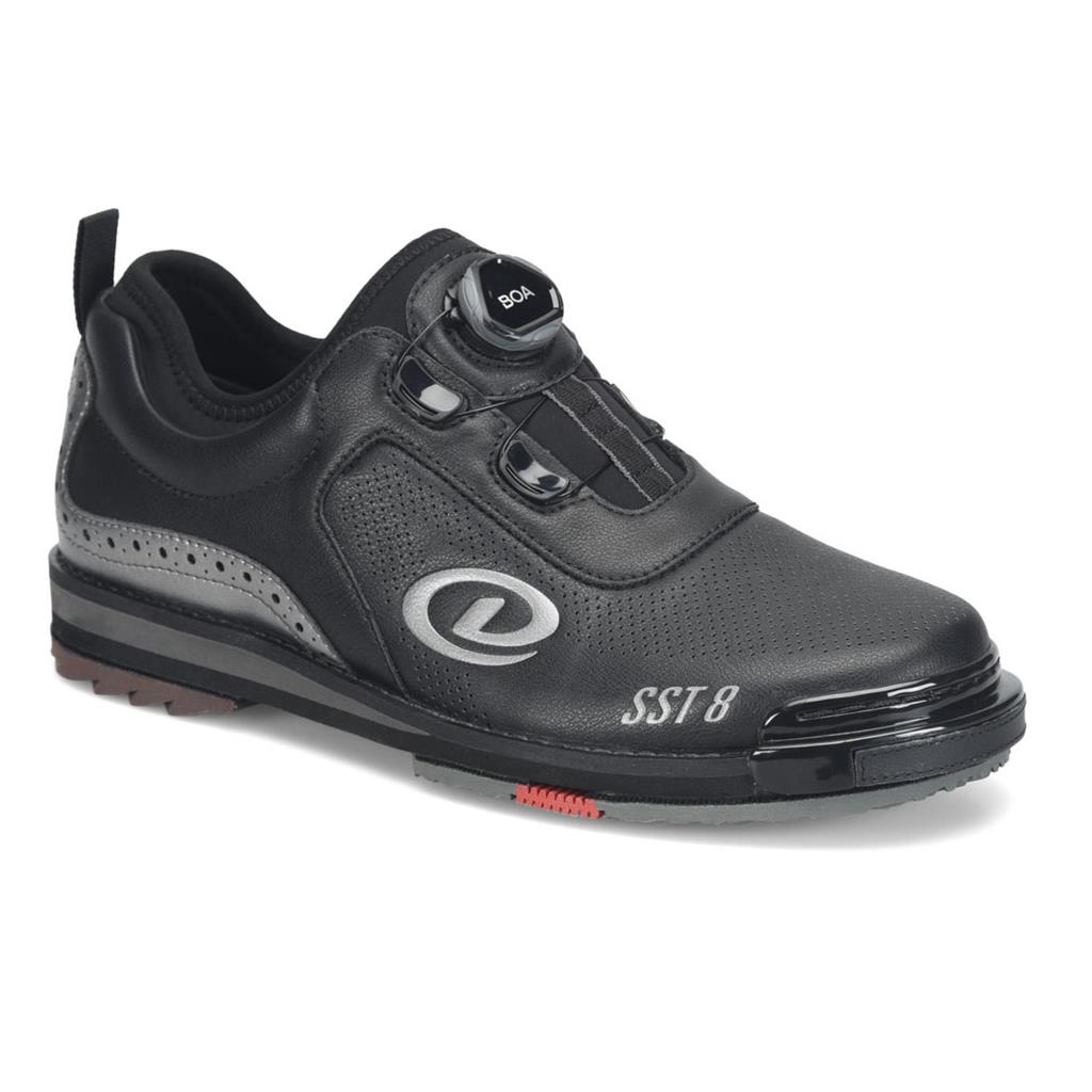 Dexter Mens SST 8 BOA MC Bowling Shoes (For RIGHT AND LEFT HANDED bowlers. Men's shoe sizing) - Black/Pewter