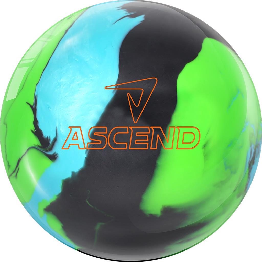 Motiv Ascend Professionally Drilled Bowling Ball - Green/Teal/Black(This item includes a free Bowlerstore Rubber Shammy- Colors will vary for the shammy)