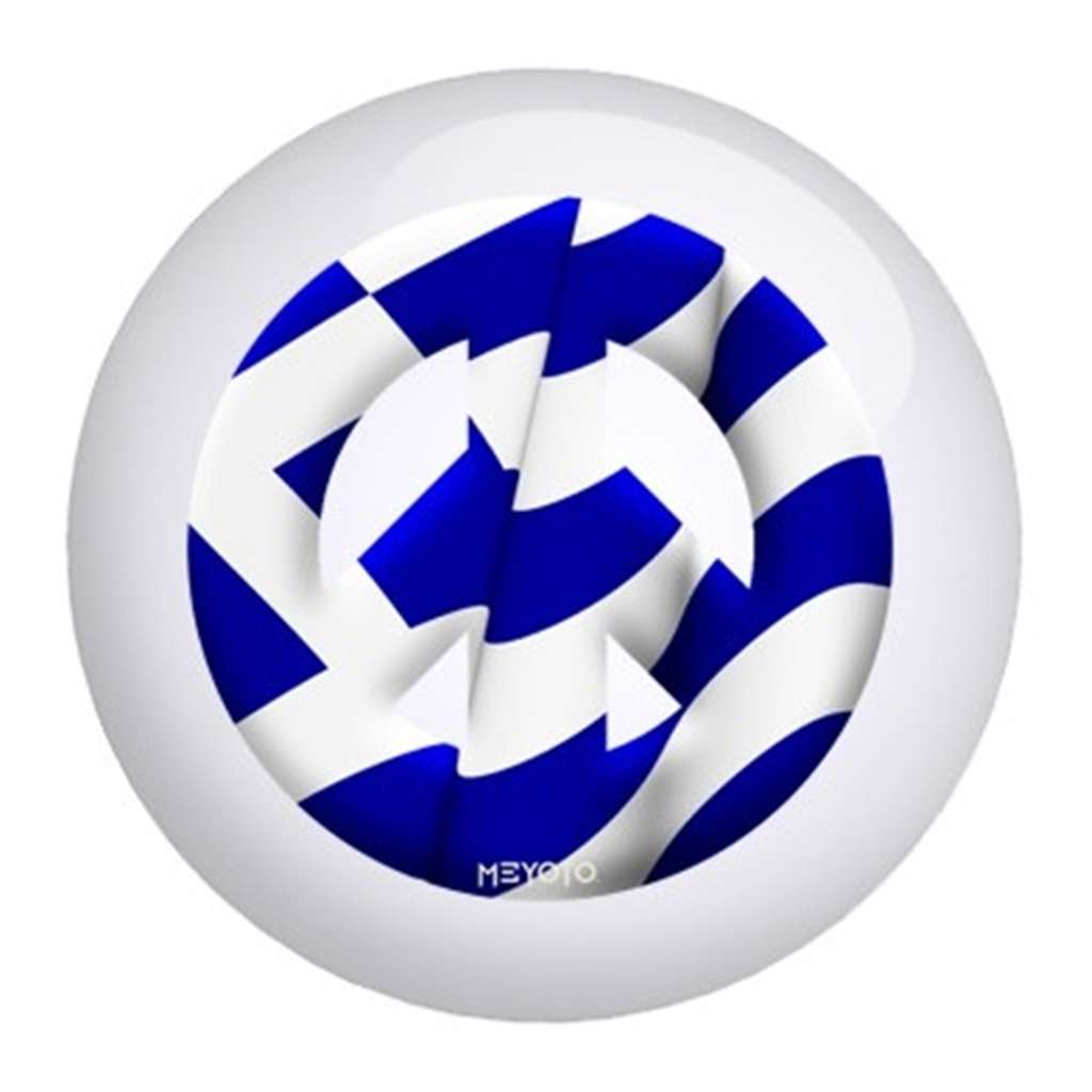 Greece Meyoto Flag Bowling Ball