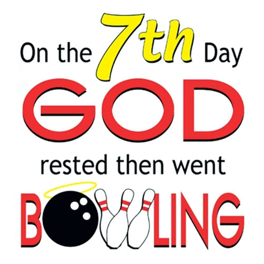 On the 7th Day God Rested Then Went Bowling Towel