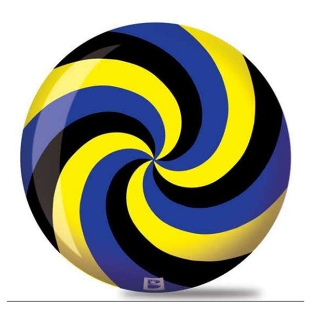 Brunswick Spiral Viz A Ball Bowling Ball- Black/Blue/Yellow